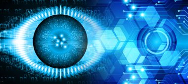 göz siber devre gelecekteki teknoloji konsepti