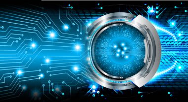 göz siber devre gelecekteki teknoloji konsepti