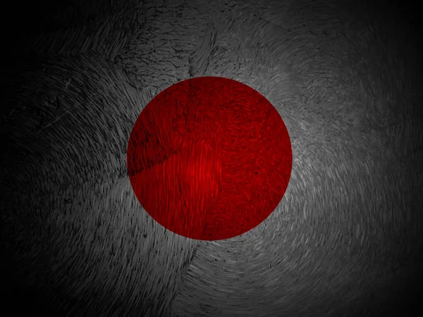 Флаг Японии Гранж Фон — стоковое фото