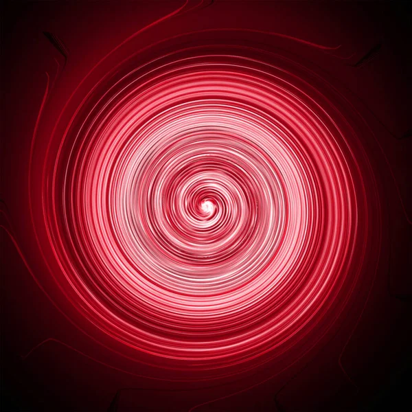 红色背景 有一个发光的螺旋 — 图库照片