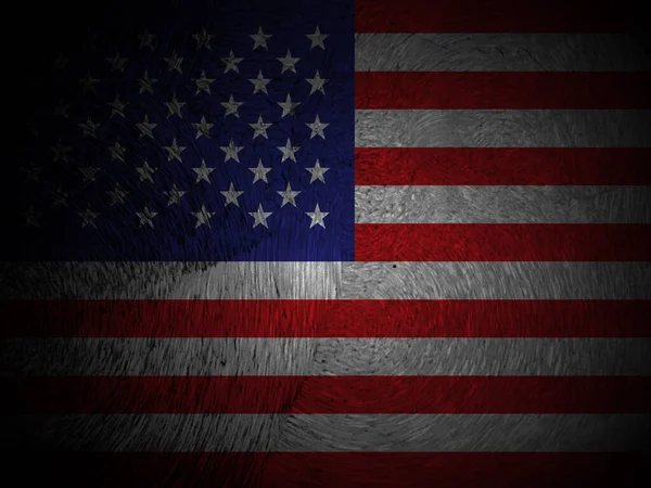 American Flag Old Wood Background — Stock Photo, Image