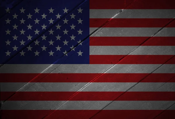 Bandera Los Estados Unidos Grunge Vintage Bandera Nacional Americana —  Fotos de Stock