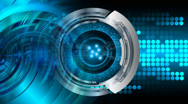 eye cyber circuit future technology concept background