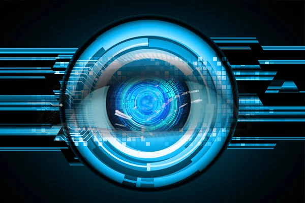 Eye Cyber Circuit Future Technology Concept Background — Stock Photo, Image