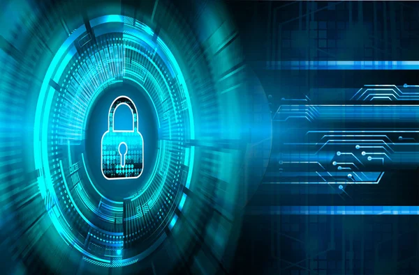Futuristic Background Locker Digital Security Concept — Stock Photo, Image