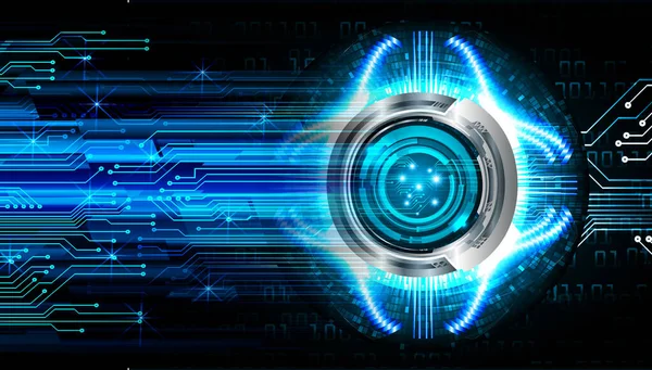 göz siber devre gelecekteki teknoloji konsepti
