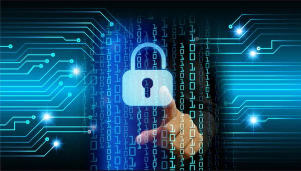 Dolap ve dijital güvenlik kavramına sahip fütüristik arka plan