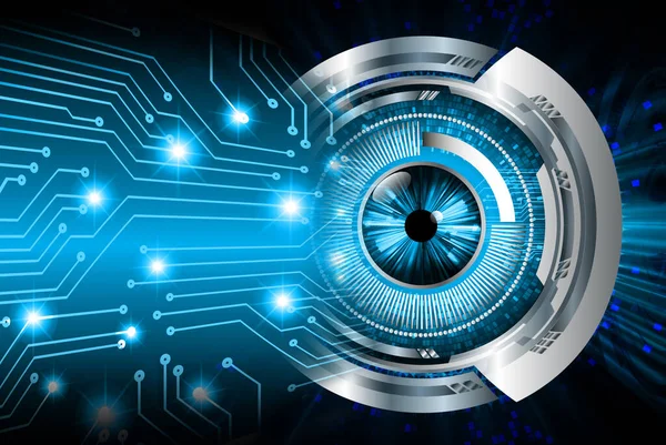 göz siber devre gelecekteki teknoloji konsepti