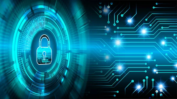Dolap ve dijital güvenlik kavramına sahip fütüristik arka plan