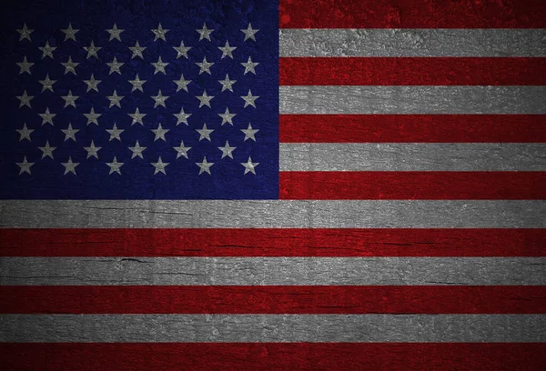 Єдиний Державний Прапор Гранж Вінтажний Американський Національний Прапор — стокове фото