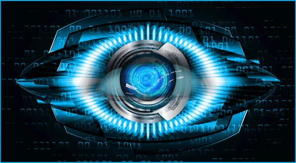 Göz Siber Devre Gelecekteki Teknoloji Konsepti — Stok fotoğraf