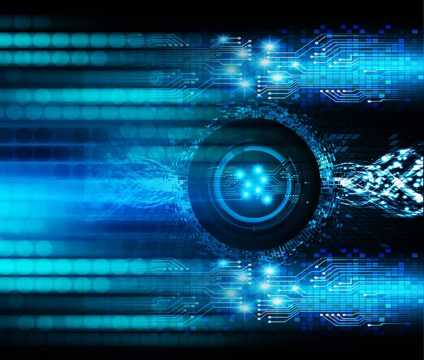 Eye Cyber Circuit Future Technology Concept Background — Stock Photo, Image