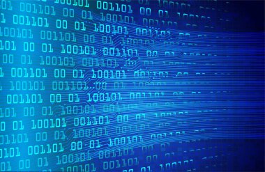 Mavi siber devre gelecekteki teknoloji konsepti