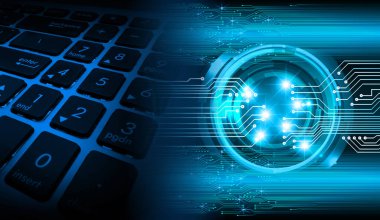 İkili devre kartı gelecek teknolojisi, siber güvenlik kavramını girin