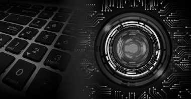 İkili devre kartı gelecek teknolojisi, siber güvenlik kavramını girin