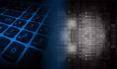 İkili devre kartı gelecek teknolojisi, siber güvenlik kavramını girin