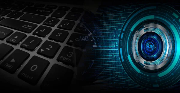 numara ikili devre klavye gelecek teknolojisi, mavi hud siber güvenlik konsepti arka plan