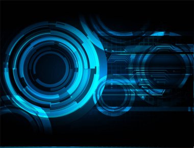 göz siber devre gelecekteki teknoloji konsepti