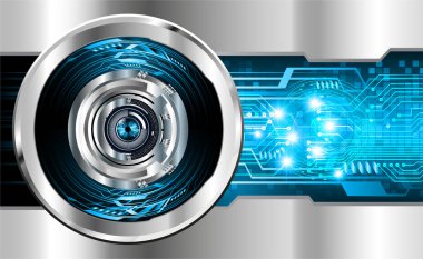 göz siber devre gelecekteki teknoloji konsepti