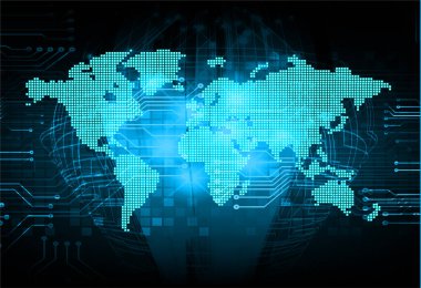 siber güvenlik konsepti arka plan, soyut fütüristik duvar kağıdı