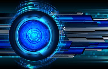 göz siber devre gelecekteki teknoloji konsepti