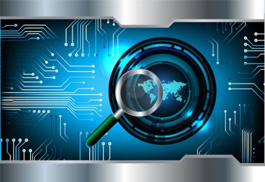 siber güvenlik konsepti arka plan, soyut fütüristik duvar kağıdı