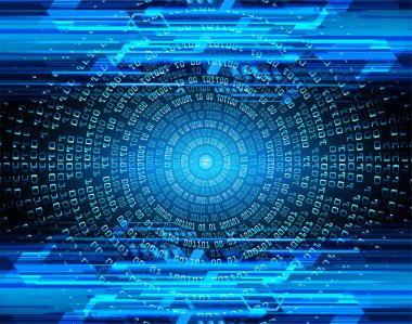 Sanal teknoloji arkaplanı devresi