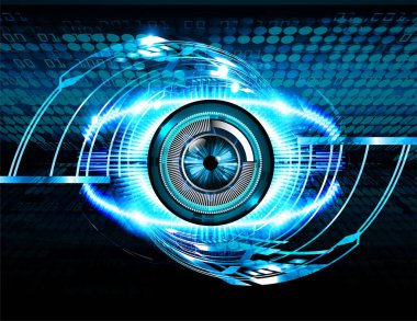 göz siber devre gelecekteki teknoloji konsepti