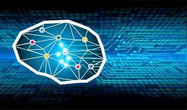 Bağlı çizgi ve noktalarla soyut arkaplan