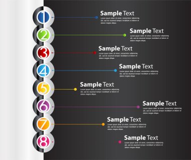 Web sitesi, bilgisayar grafiği, teknoloji ve internet için renkli modern metin kutusu şablonu, afiş