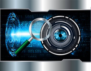 Sanal teknoloji arkaplanı devresi