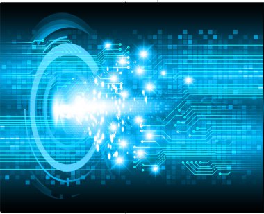 Siber devre gelecekteki teknoloji kavramı