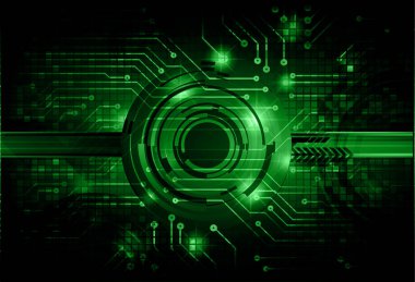 göz siber devre gelecekteki teknoloji konsepti