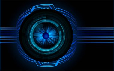 göz siber devre gelecekteki teknoloji konsepti