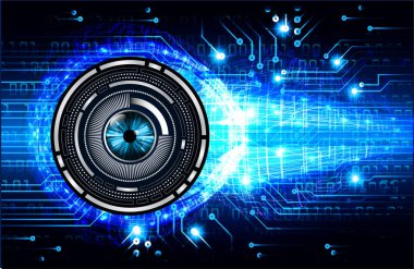 göz siber devre gelecekteki teknoloji konsepti