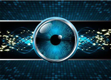 göz siber devre gelecekteki teknoloji konsepti