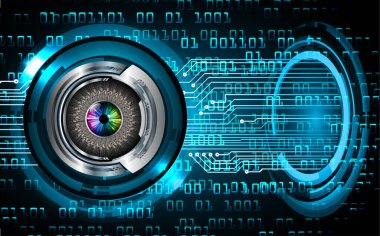 göz siber devre gelecekteki teknoloji konsepti