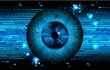 göz siber devre gelecekteki teknoloji konsepti