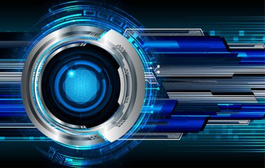 göz siber devre gelecekteki teknoloji konsepti