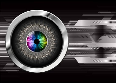 göz siber devre gelecekteki teknoloji konsepti