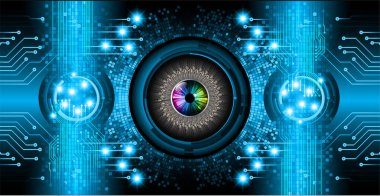 göz siber devre gelecekteki teknoloji konsepti