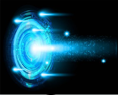 Siber devre gelecekteki teknoloji kavramı