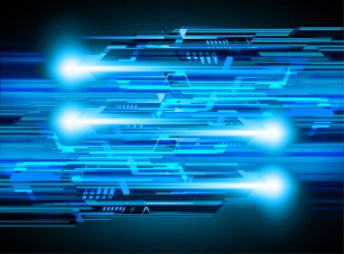 Dolabı olan arka plan vektör illüstrasyonu, dijital güvenlik kavramı