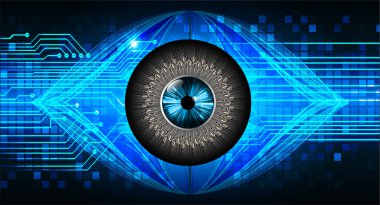 göz siber devre gelecekteki teknoloji konsepti