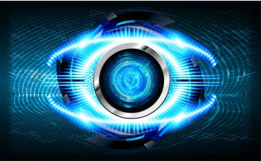 göz siber devre gelecekteki teknoloji konsepti