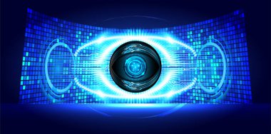 göz siber devre gelecekteki teknoloji konsepti