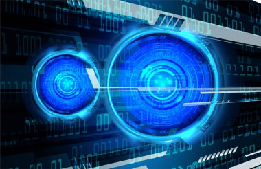 göz siber devre gelecekteki teknoloji konsepti