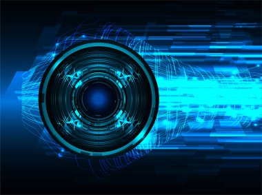 göz siber devre gelecekteki teknoloji konsepti