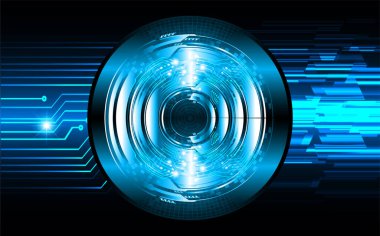 göz siber devre gelecekteki teknoloji konsepti