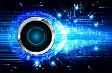 göz siber devre gelecekteki teknoloji konsepti